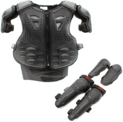 XTR Set protectie corp si genunchi, cross enduro atv, copii XTR X2, marime universala, culoare negru (EVRTT-914) - mxenduro