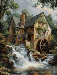 NORIMPEX - Puzzle Tablou Diamant: Moară 30x40cm - 1 - 39 piese