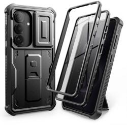 Tech-Protect Carcasa 360 grade Tech-Protect Kevlar Cam Plus compatibila cu Samsung Galaxy S26, Negru (5906302352395)