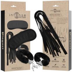  Фетиш комплект, белезници, флогър и маска - Erotic Playset 1 (D-236017)