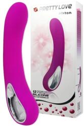  Вибратор с 12 разнообразни функции, 20см. - Alston Purple (DEBRA00965)