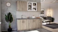  Kinga konyhabútor SZD 200/72 cm - San remo - oldalra nyíló felső elemekkel