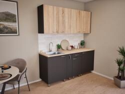  Kíra konyhabútor SZD 184/72 cm - Sonoma tölgy - antracit