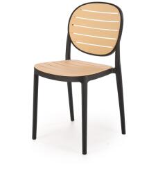  K529 szék, fekete / natúr (HR)