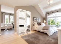 D1 Peking tolóajtós gardróbszekrény 120 cm, 2 ajtós