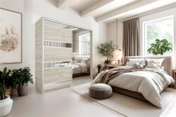 D1 Peking tolóajtós gardróbszekrény 200 cm, 2 ajtós