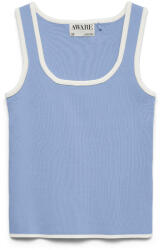 VERO MODA Top Awalice Sl U-Neck Knit 10342607 16-3922 TCX brunnera blue (10342607 16-3922 TCX brunnera blue)
