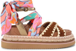 Kurt Geiger Sandale Orson Cross Scarf 5597336219 36-tan comb