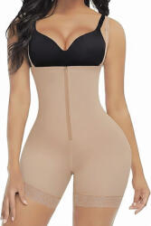 FeelinGirl Body Modelator Complet cu Fermoar, FeelinGirl , Control Total Abdomen, Talie si Spate, Bej (Nude), Marime M