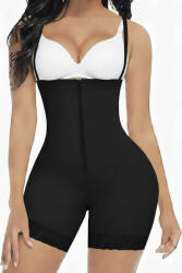FeelinGirl Body Modelator Complet cu Fermoar, FeelinGirl Control Total Abdomen, Talie si Spate, Negru, Marime 3XL
