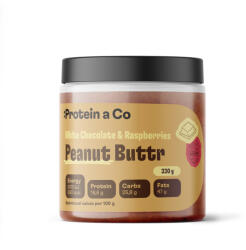 Protein a Co ProteinaCo Cremă de arahide cu ciocolată albă și zmeură 330 g