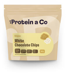 Protein a Co ProteinaCo Ciocolată belgiană albă (chipsuri) Greutate: 500 g