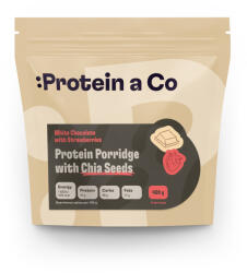 Protein a Co ProteinaCo Terci proteic cu chia 480 g Aromă: Căpșuni cu ciocolată albă