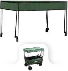 Leziter Scaun de plajă premium acoperiș verde (LSZKT055-GREEN)