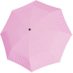 Doppler Umbrelă Magic Fiber în dungi, alb-roz (7441465SD03)