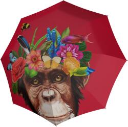 Doppler Umbrelă automată lungă Modern. Art Long, model maimuță, roșu (74015726)