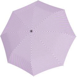 Doppler Umbrelă Magic Fiber în dungi, alb-violet (7441465SD04)