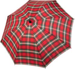 Doppler Umbrelă automată Fiber, în carouri, roșu burgund (7246201)