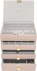 Stackers Casetă pentru bijuterii Stackers Classic cvadruplă roz deschis cu 3 sertare (76244)