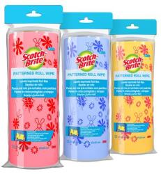 3M Törlőkendő, univerzális, 12 db, 25x27 cm, 3M "Scotch-Brite", vegyes színek (KHT307H) - webpapir