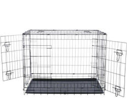 TRIXIE Home Cușcă "M" - cușcă de interior (galvanizat metal, negru) câini pentru (78x62x55 cm)