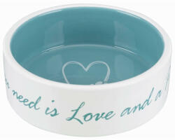 TRIXIE castron ceramică Pet's Home 1, 4 l / 20 cm cremă/light albastru