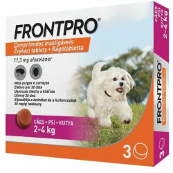 FRONTPRO Comprimat masticabil pentru câini XS 2-4 kg 3x11 mg