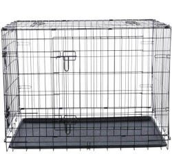 TRIXIE Home Cușcă "M-L" - cușcă de interior (galvanizat metal, negru) câini pentru (93x69x62 cm)