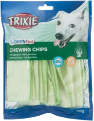 TRIXIE Denta Fun Produs de ros Chipsuri With spirulina Recompensă 100 g
