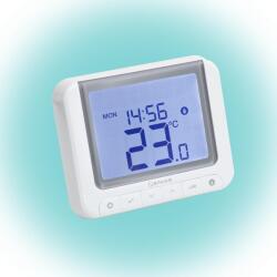 SALUS RT520 vezetékes szobatermosztát, Opentherm csatlakozó, kontaktus kimenet, LCD, PIN kód, szerviz figyelmeztető (RT520)