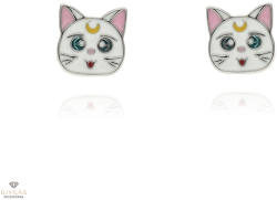 Újvilág Kollekció Ezüst gyerek cica fülbevaló - 02107-338
