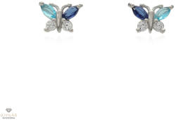 Újvilág Kollekció Ezüst gyerek pillangó fülbevaló - 02107-347