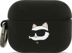 Karl Lagerfeld Husă din silicon Karl Lagerfeld 3D Logo NFT Choupette Head pentru AirPods Pro 3 negru (KLAP3RUNCHK)