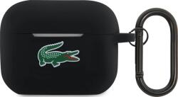 Lacoste Liquid Silicone Croc Logo Husă de Protecție pentru AirPods Pro 2 Neagră