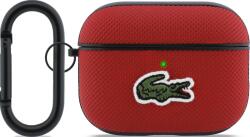 Lacoste Husă Lacoste Petit Pique Croc Logo Patch pentru AirPods Pro 3 roșu (LCAP3PVCR)