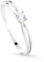 Cutie Jewellery Z8027-10-X-2 finoman csillogó gyűrű fehéraranyból 52 mm