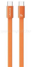 USAMS U96 adatkábel Type-C - Type-C, 120cm, NARANCSSÁRGA (SJ783USB02) (SJ783USB02)