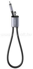 USAMS U97 adatkábel (Type-C - Type-C, 60W, PD gyorstöltő, kézpánt, 30cm) SÖTÉTSZÜRKE (SJ784USB01) (SJ784USB01)