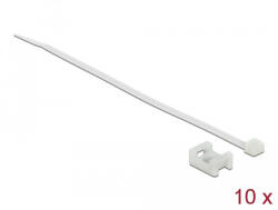 Delock Fehér csavart biztosító foglalat készlet 15 x 10 mm H 200 x Sz 3, 6 mm kábellel (18883) - flylite