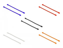 Delock Különböző színű rugalmas kábelkötöző Hx 80 x Sz 4 mm 10 db. (18970) (18970) - flylite