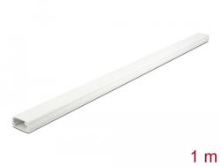 Delock Kábelcsatorna fedéllel 26 x 13 mm - hossza 1 m fehér (20721) (20721) - flylite