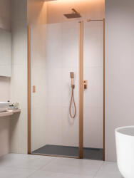 Radaway Nes Brushed Copper DWJ II szálcsiszolt réz zuhanyajtó 80 átlátszó jobbos