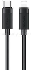 USAMS iPhone 5 / 6 4.7 / SE (2016) U94 adatkábel USB - lightning, 100cm, FEKETE (SJ781USB01) (SJ781USB01)