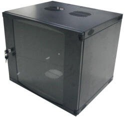 LogiLink 19" fali állvány 12U 540 x 450 mm, szétszerelt, fekete (W12F64B)