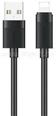 USAMS iPhone 14 Plus / 14 Pro Max / 14 Pro U94 adatkábel USB - lightning, 100cm, FEKETE (SJ778USB01) (SJ778USB01)