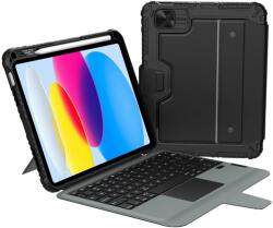 Nillkin Bumper Combo tok billentűzettel Angol nyelvű (Világítós Verzió) iPad 10.9 2022 / iPad 11 2025 fekete tok