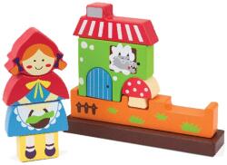 Edushape Mágneses fa építő játék kislányos - 10 db-os