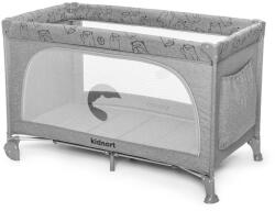 Kidnort utazóágy Ihalig kerekes, kibúvós premium szürke - babamarket