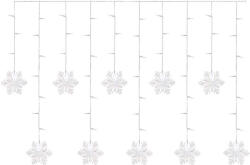EMOS EMOS DCGW13, LED karácsonyi fényfüggöny - hópelyhek, 135x50 cm, beltéri, hideg fehér (DCGW13)