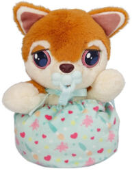  Bébi interaktív plüss kutyus kék táskában 14, 5 cm - Shiba Inu (922372)